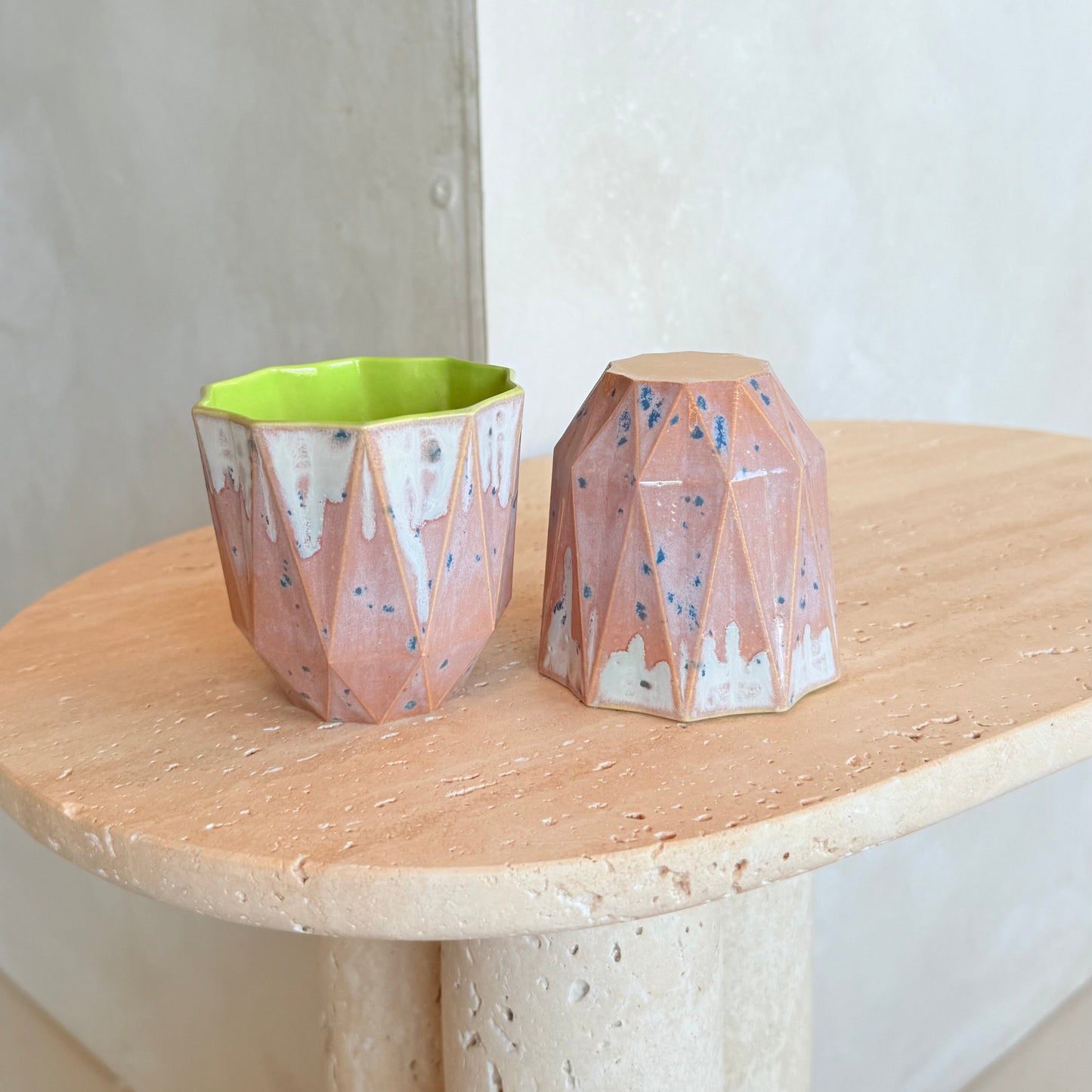 Small Poly Cup 'Lime Blush'