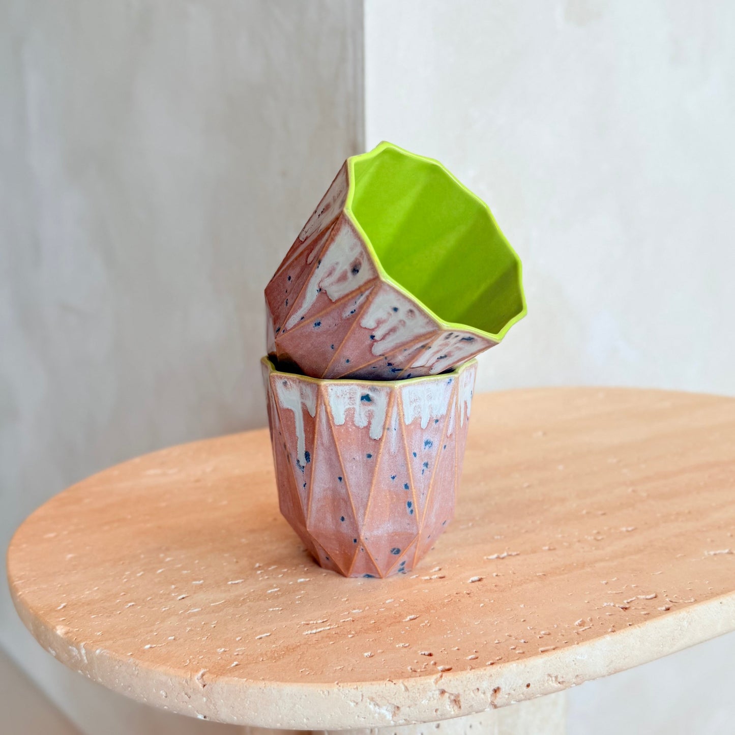 Small Poly Cup 'Lime Blush'