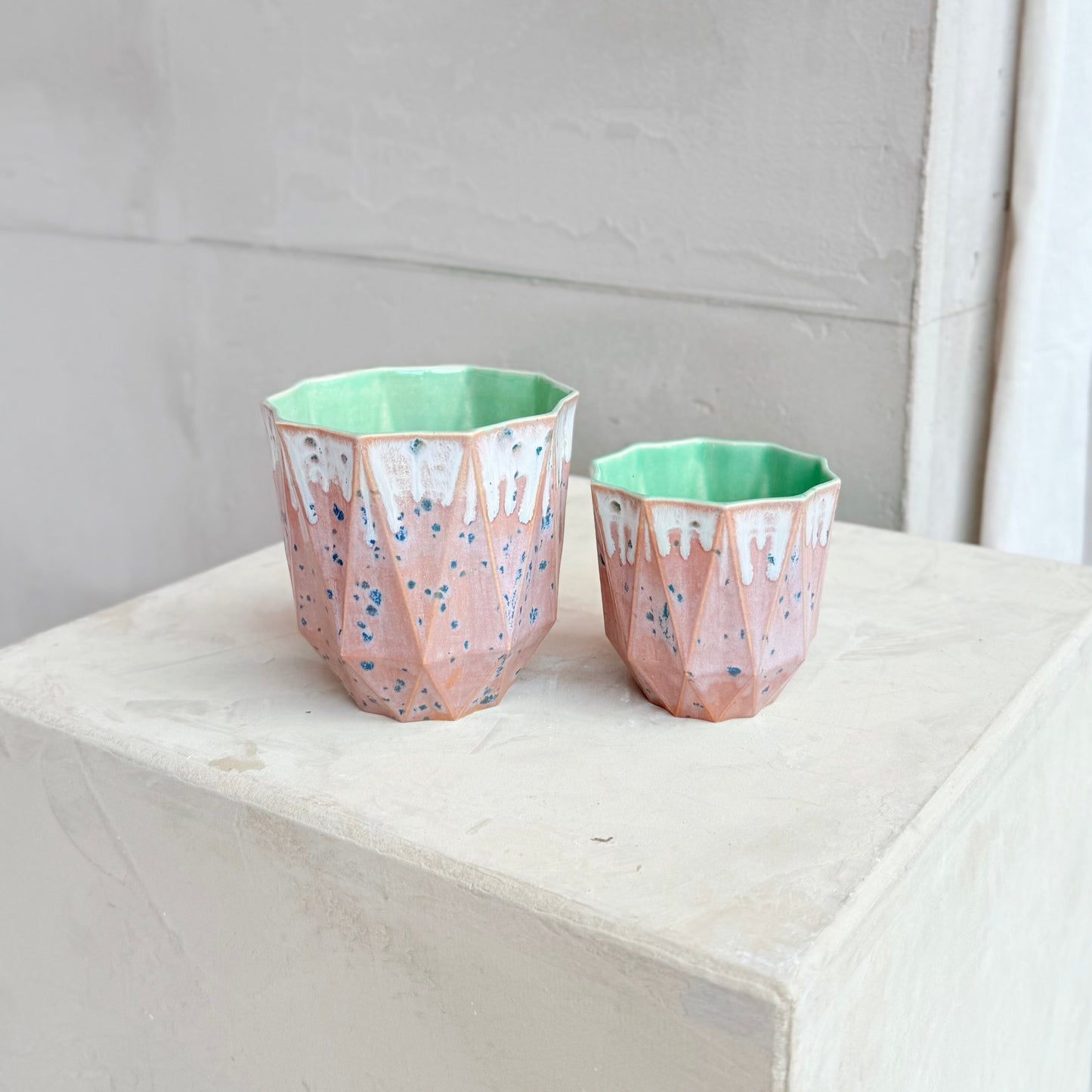 Medium Poly Cup 'Jade Aster'
