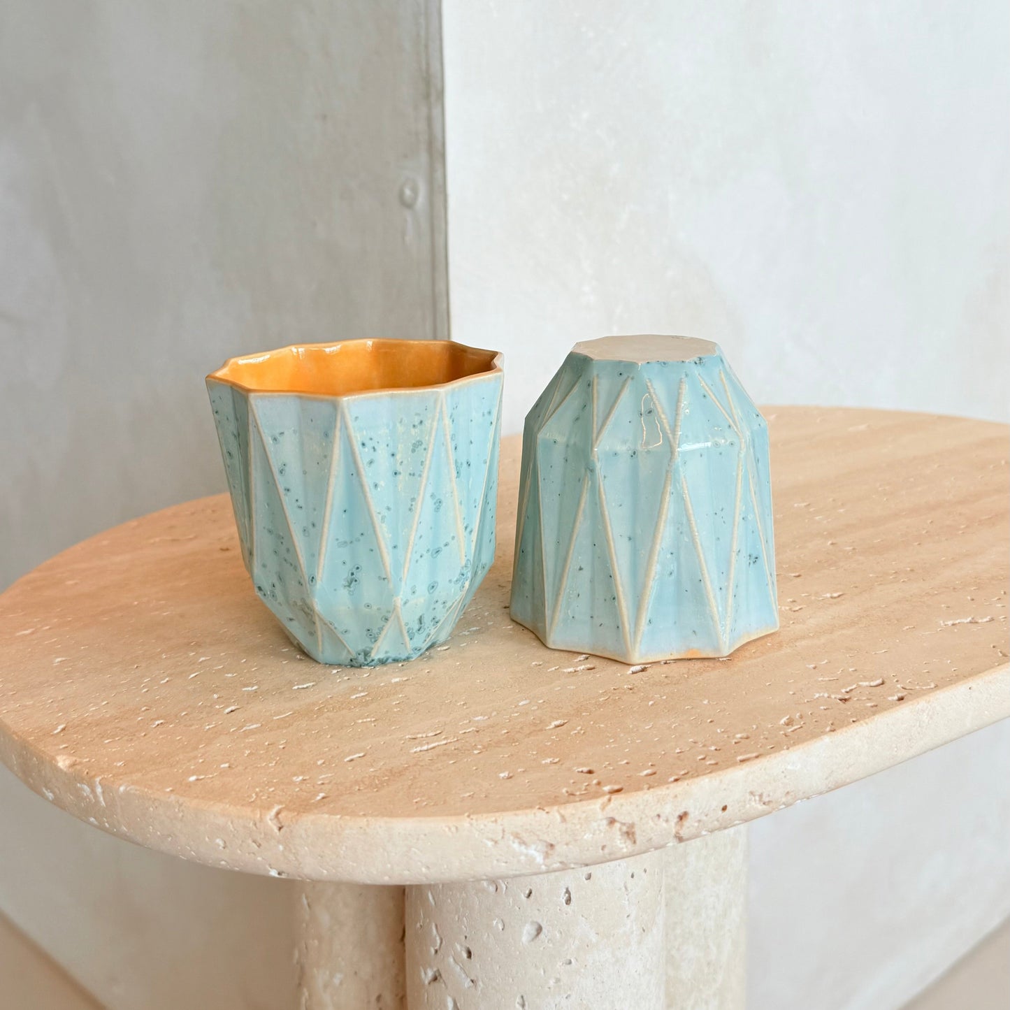 Small Poly Cup 'Amber Sky'