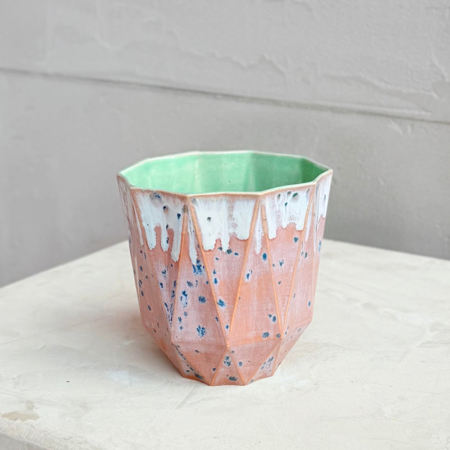 Medium Poly Cup 'Jade Aster'