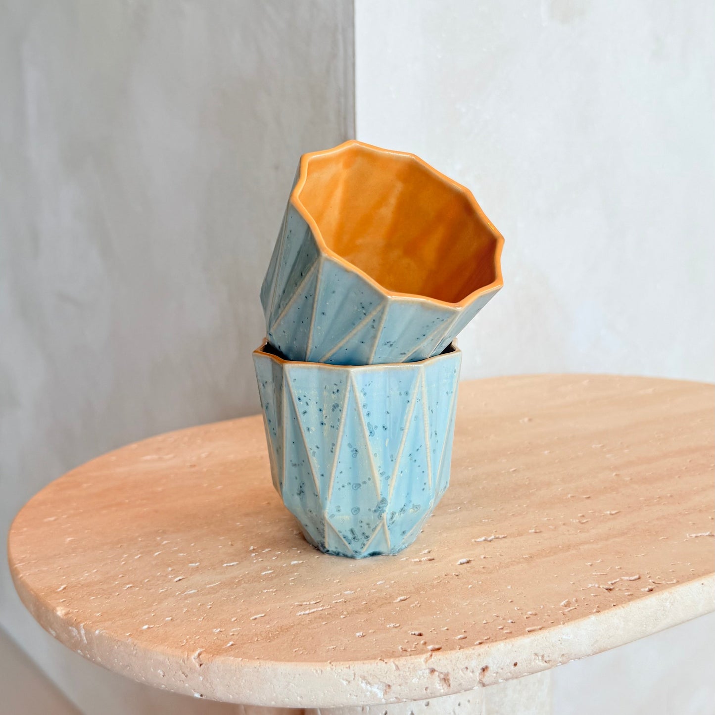 Small Poly Cup 'Amber Sky'