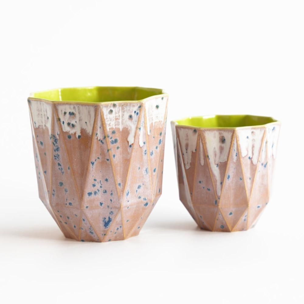Medium Poly Cup 'Lime Blush' - Mellow Out
