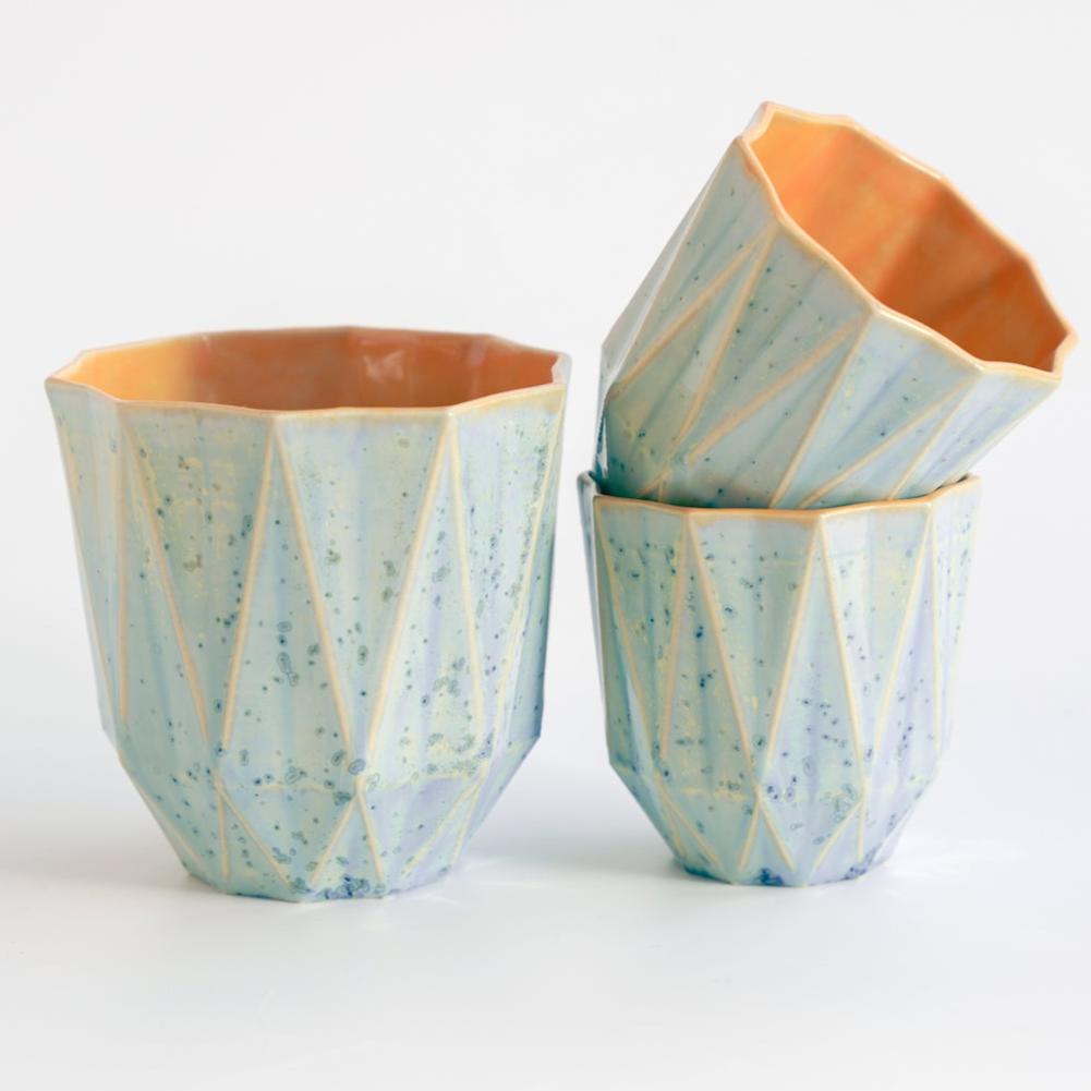 Medium Poly Cup 'Amber Sky' - Mellow Out