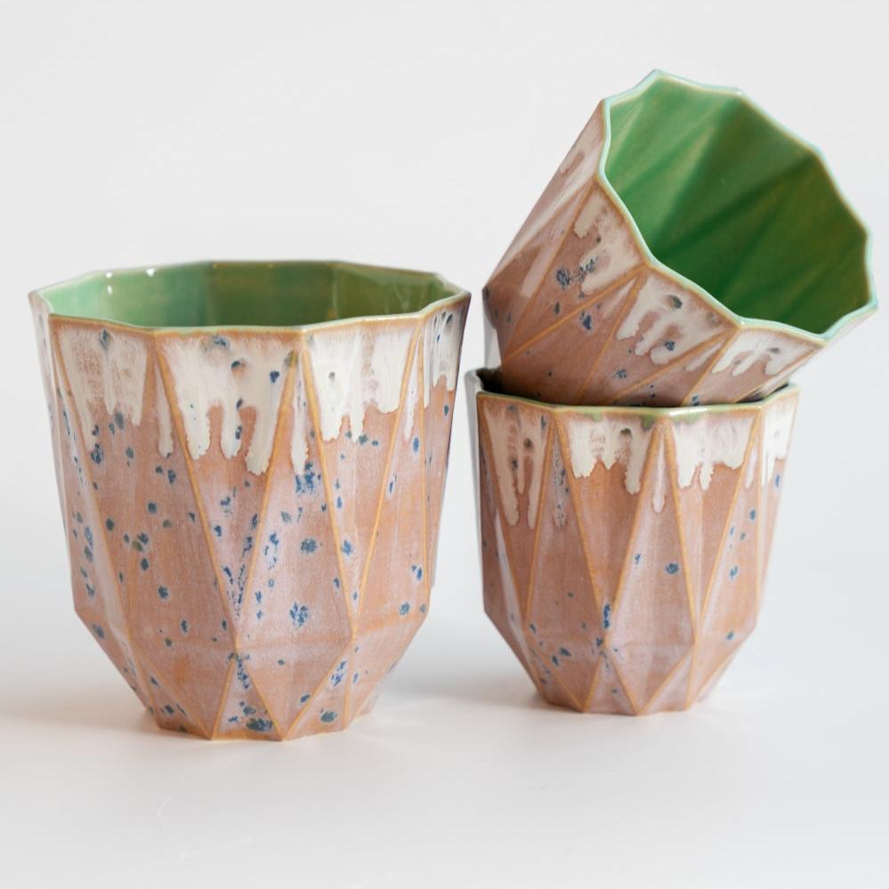 Medium Poly Cup 'Jade Aster' - Mellow Out