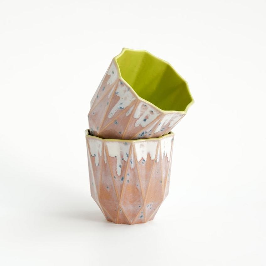 Small Poly Cup 'Lime Blush' - Mellow Out