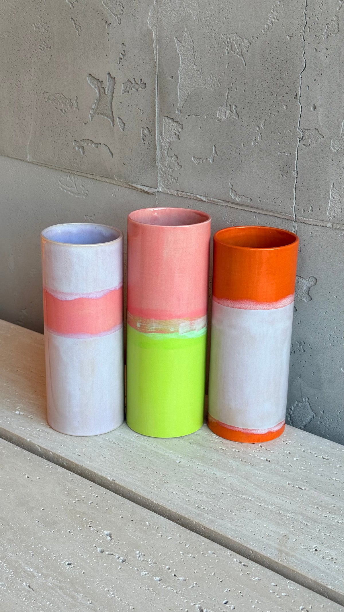 Cylinder Vase 19 - Lunar Orange
