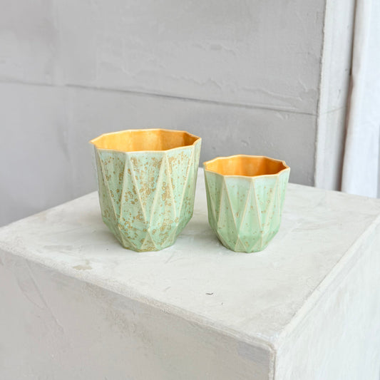 Medium Poly Cup 'Spring Glow'