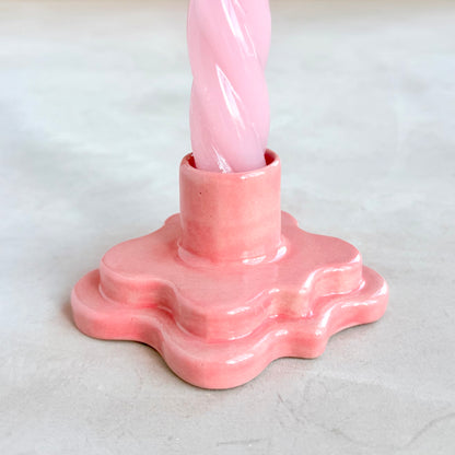 Pink Candle Holder - Stack