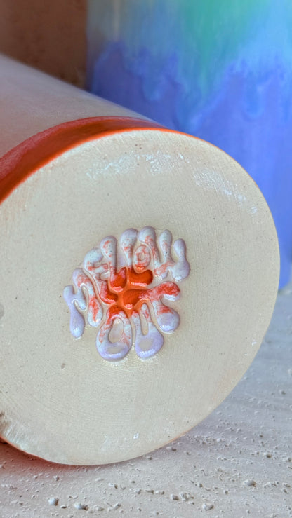 Cylinder Vase 19 - Lunar Orange