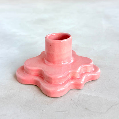 Pink Candle Holder - Stack
