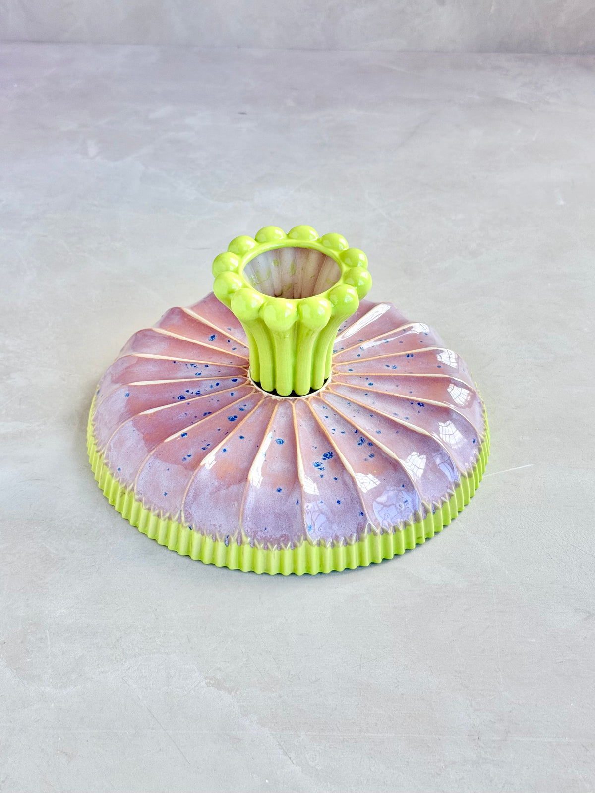 Bloom Pedestal Cake Stand - Lime Blush - Mellow Out