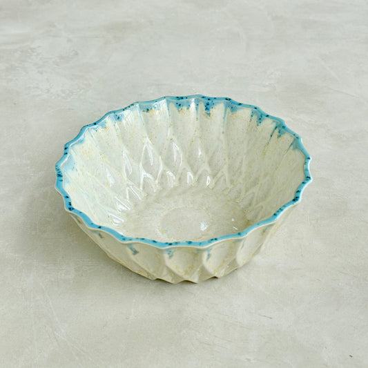 Sunflower Pearl-Blue Bowl