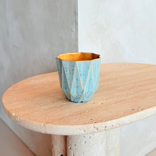 Small Poly Cup 'Amber Sky'