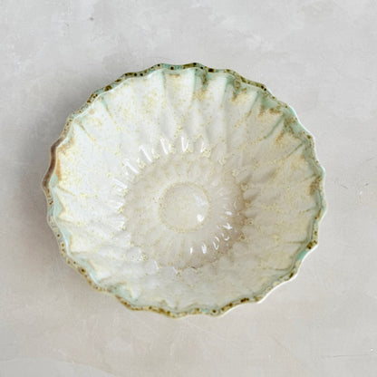 Sunflower Pearl-Green Bowl