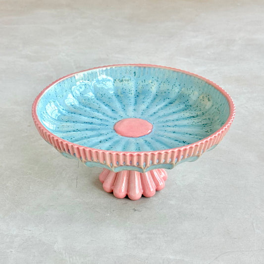 Bloom Pedestal Cake Stand - Coral Bay