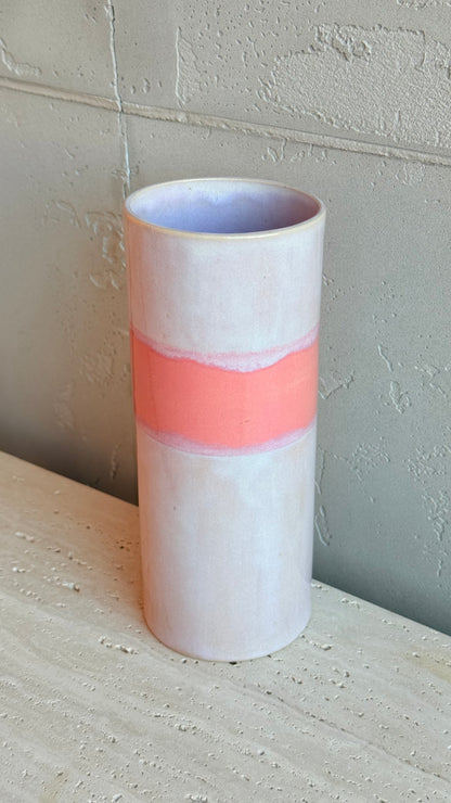 Cylinder Vase 19 - Lunar Pink