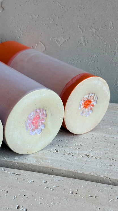Cylinder Vase 19 - Lunar Pink