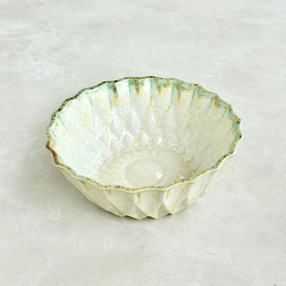 Sunflower Pearl-Green Bowl