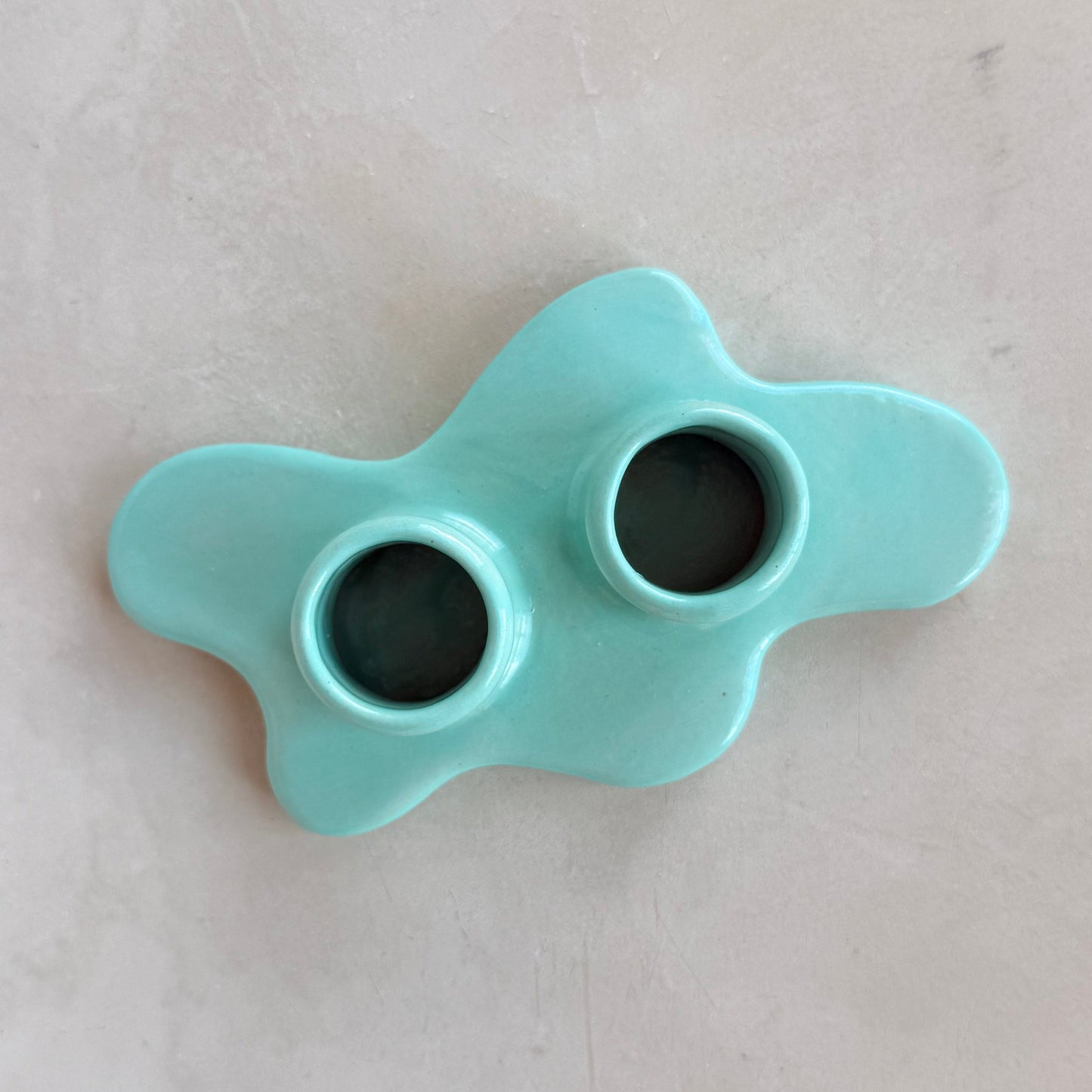 Mint Candle Holder - Duo