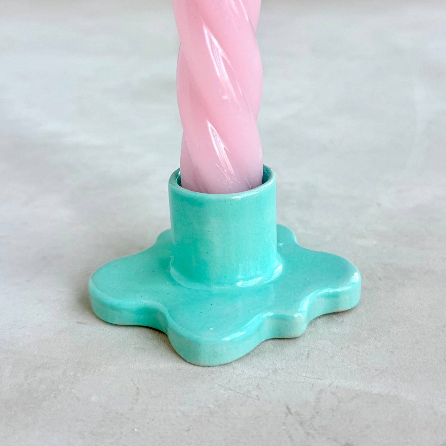 Mint Candle Holder - Single