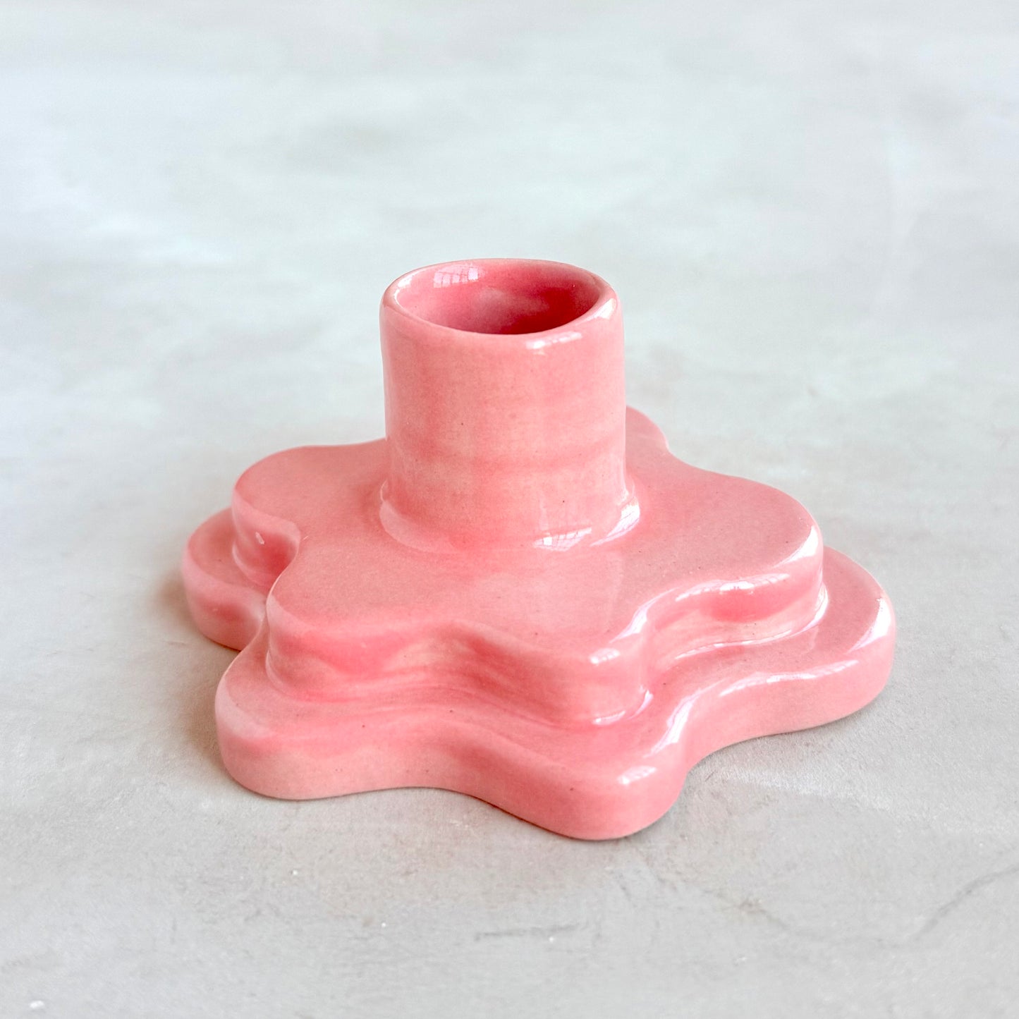Pink Candle Holder - Stack