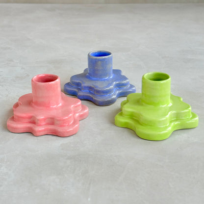 Pink Candle Holder - Stack
