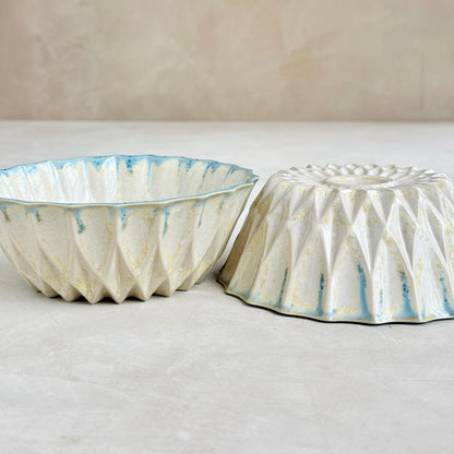 Sunflower Pearl-Blue Bowl