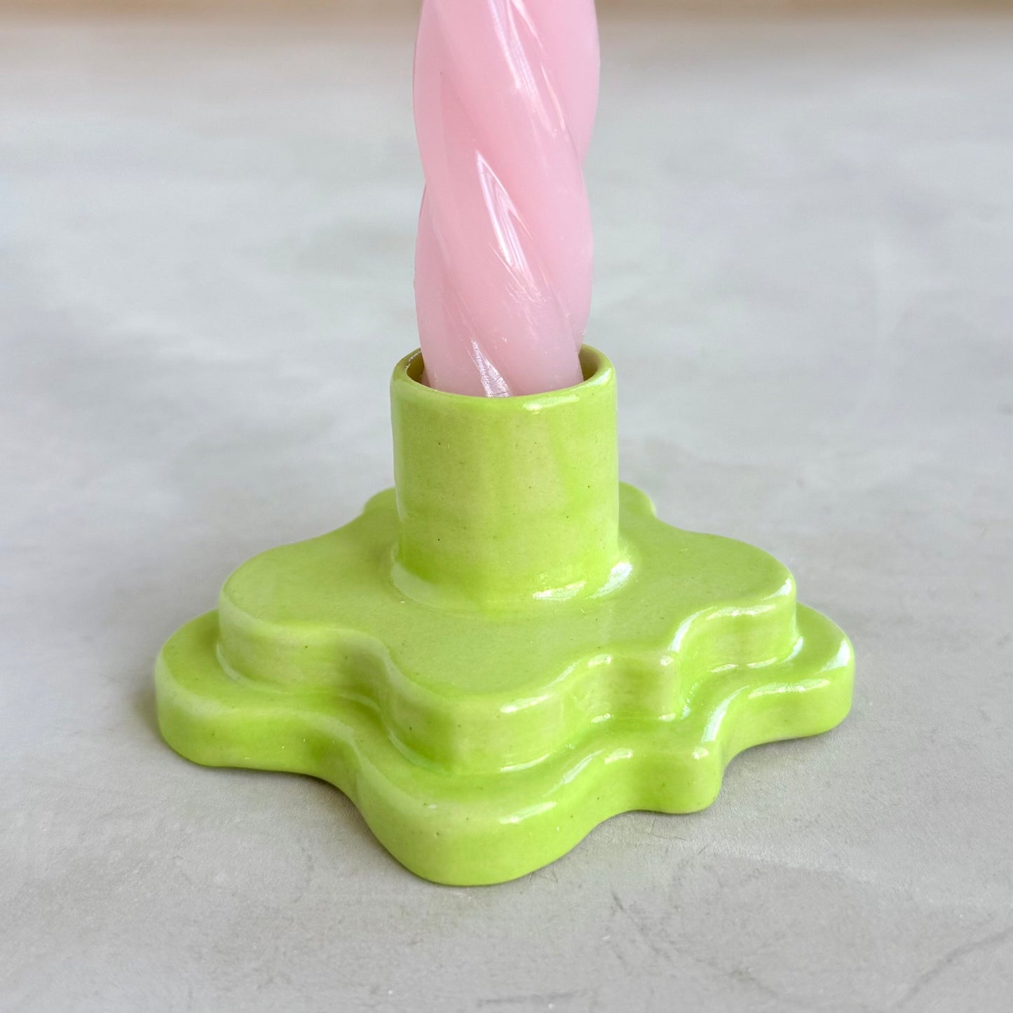 Lime Candle Holder - Stack