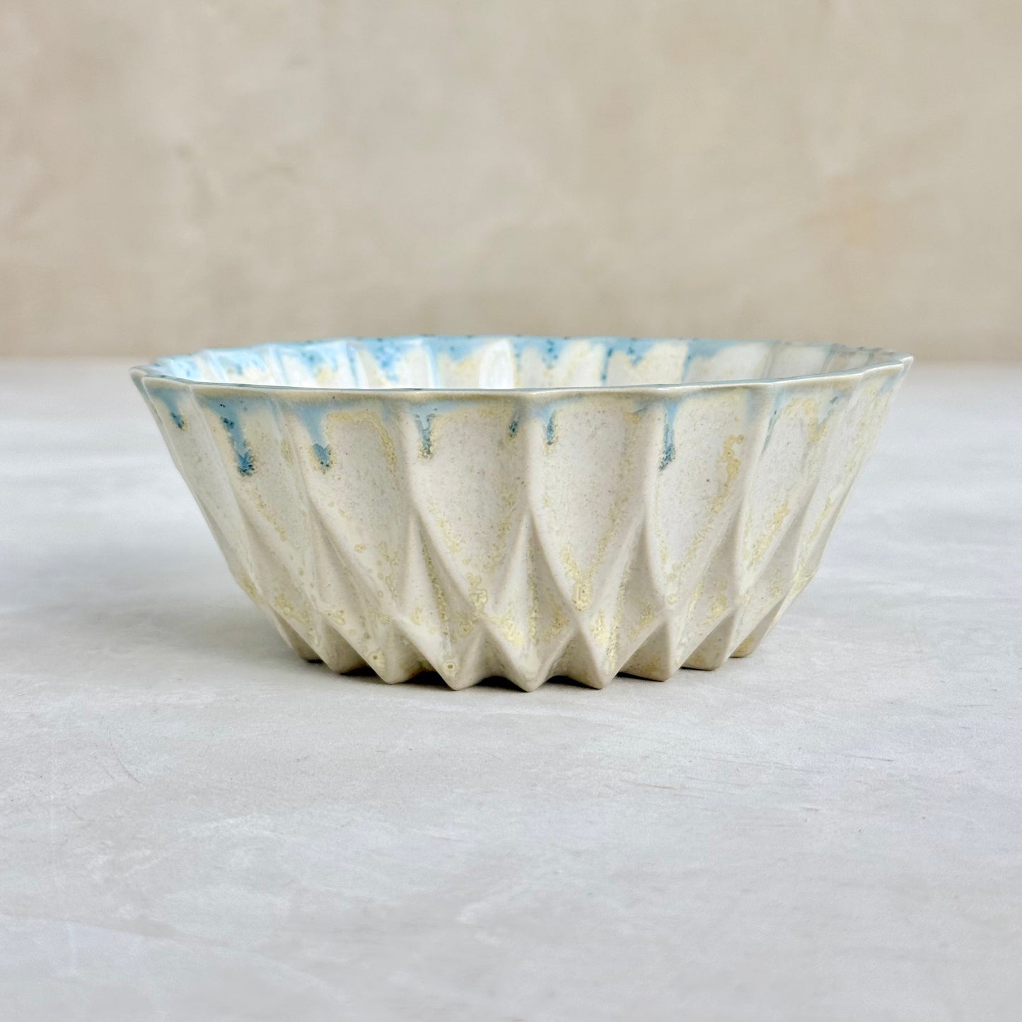 Sunflower Pearl-Blue Bowl