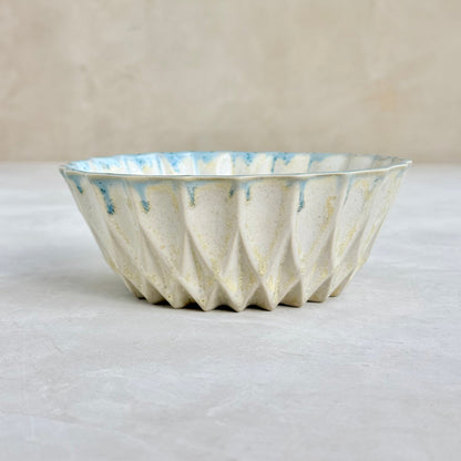 Sunflower Pearl-Blue Bowl