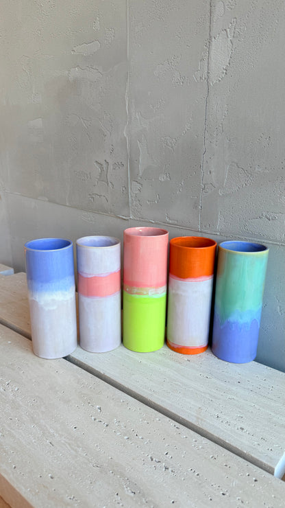 Cylinder Vase 19 - Lunar Orange