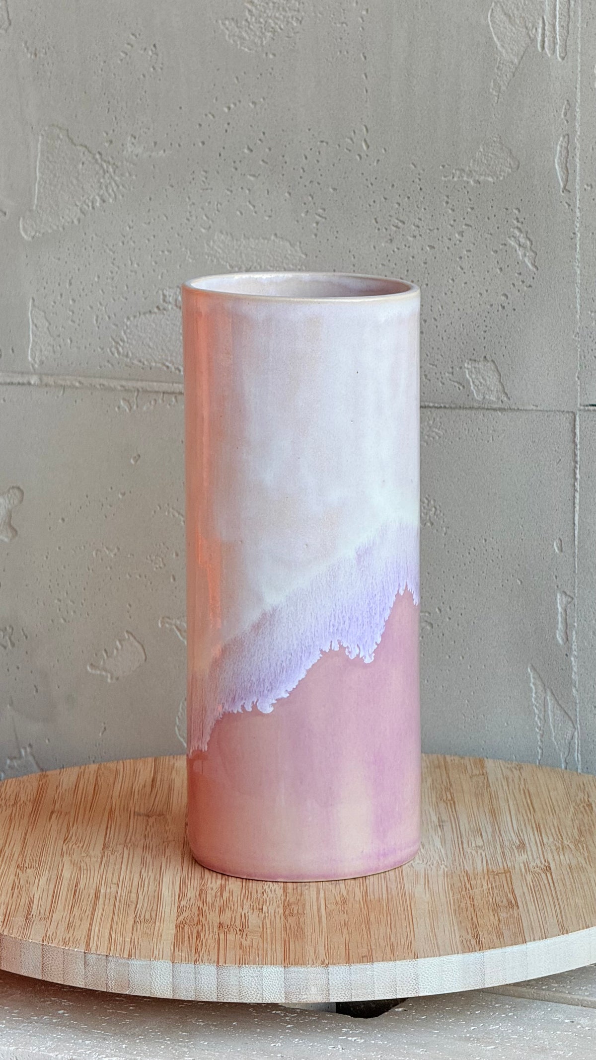 Cylinder Vase 19 - Lunar Waves