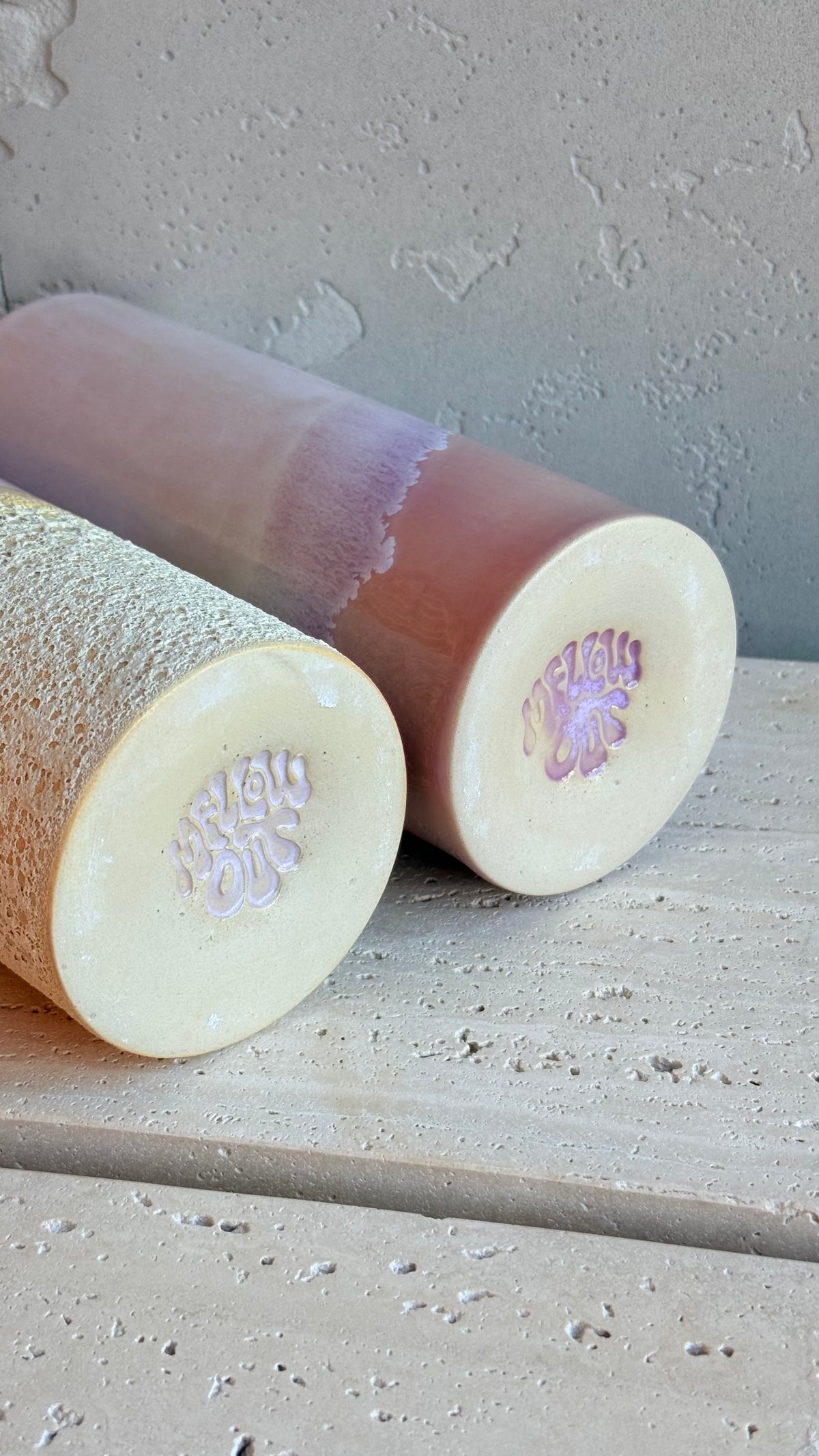Cylinder Vase 19 - Lunar Waves