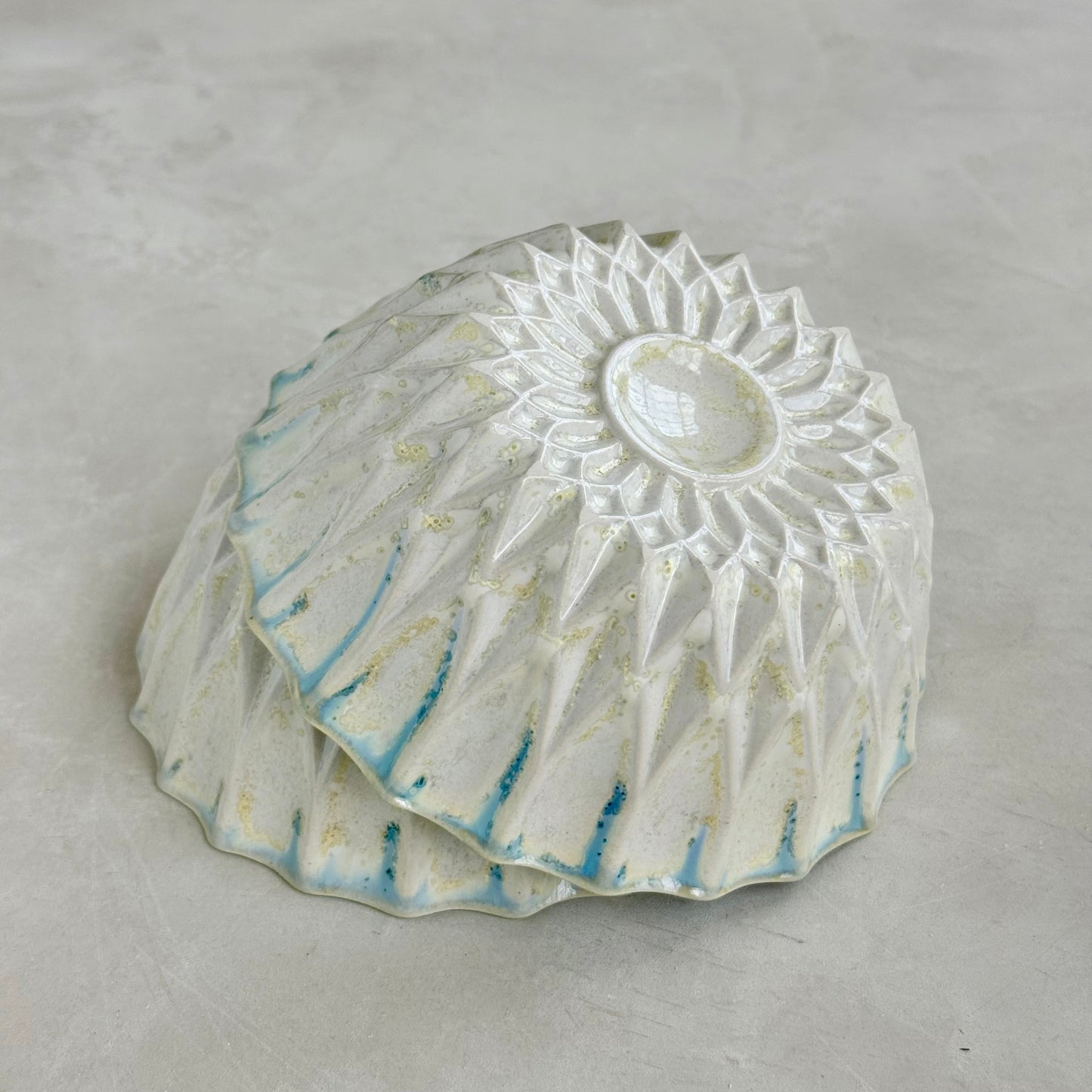 Sunflower Pearl-Blue Bowl
