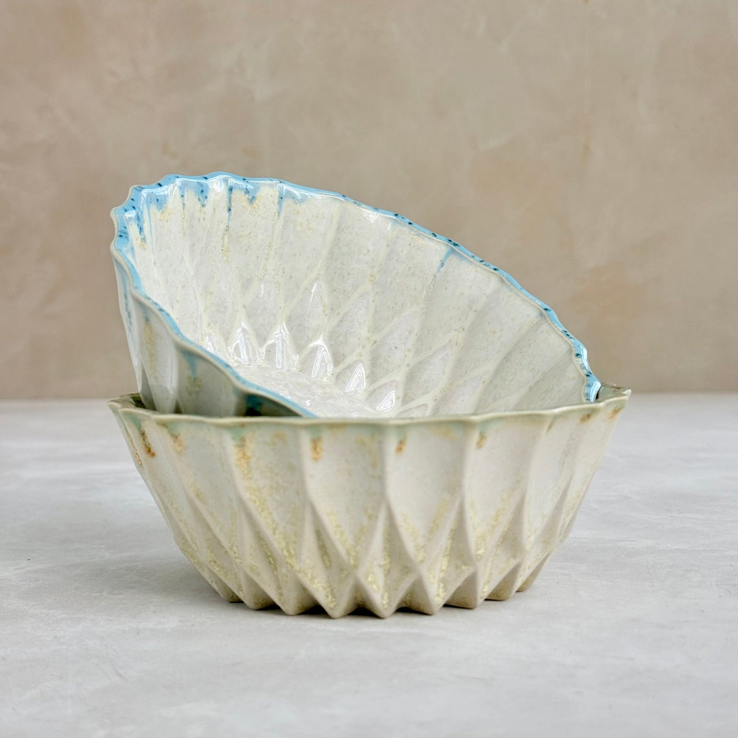 Sunflower Pearl-Blue Bowl