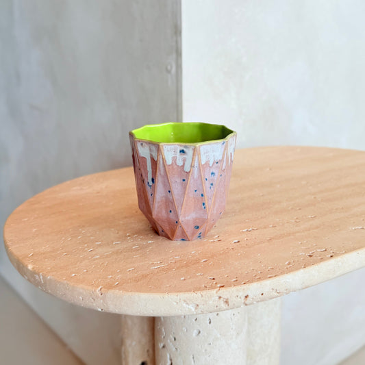 Small Poly Cup 'Lime Blush'