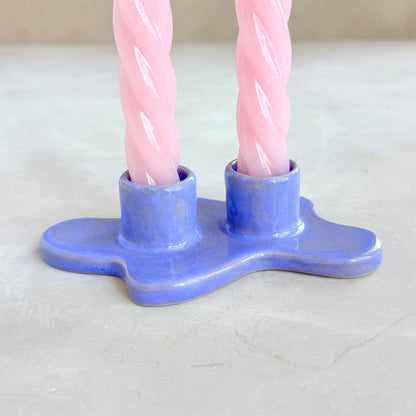 Lavender Candle Holder - Duo