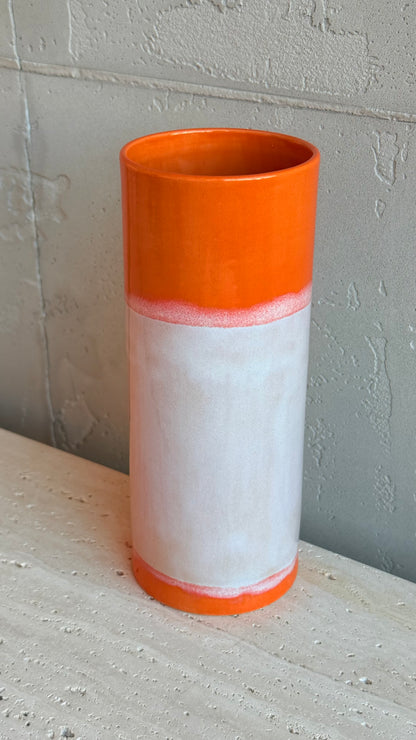 Cylinder Vase 19 - Lunar Orange