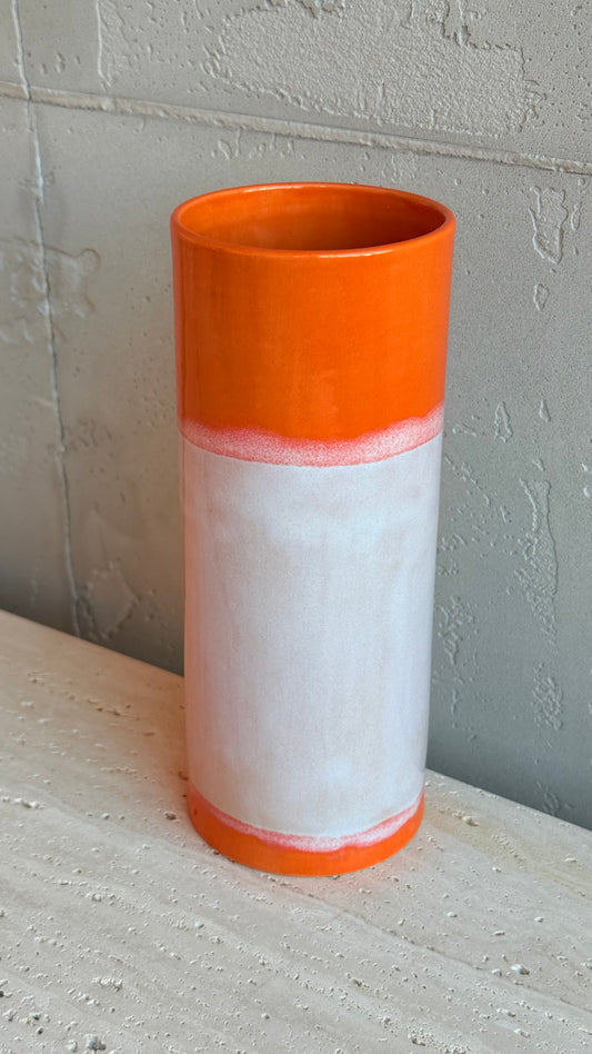 Cylinder Vase 19 - Lunar Orange