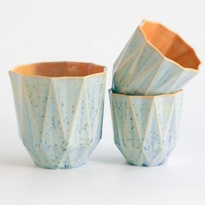 Medium Poly Cup 'Amber Sky' - Mellow Out